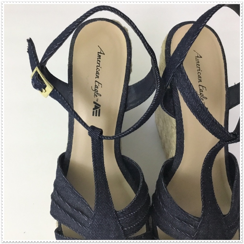 NWOT American Eagle AE Espadrille Wedge Sandal - Picture 8 of 11